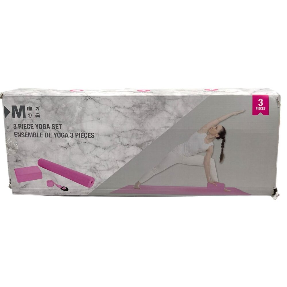Pink 3pc Yoga Set |
